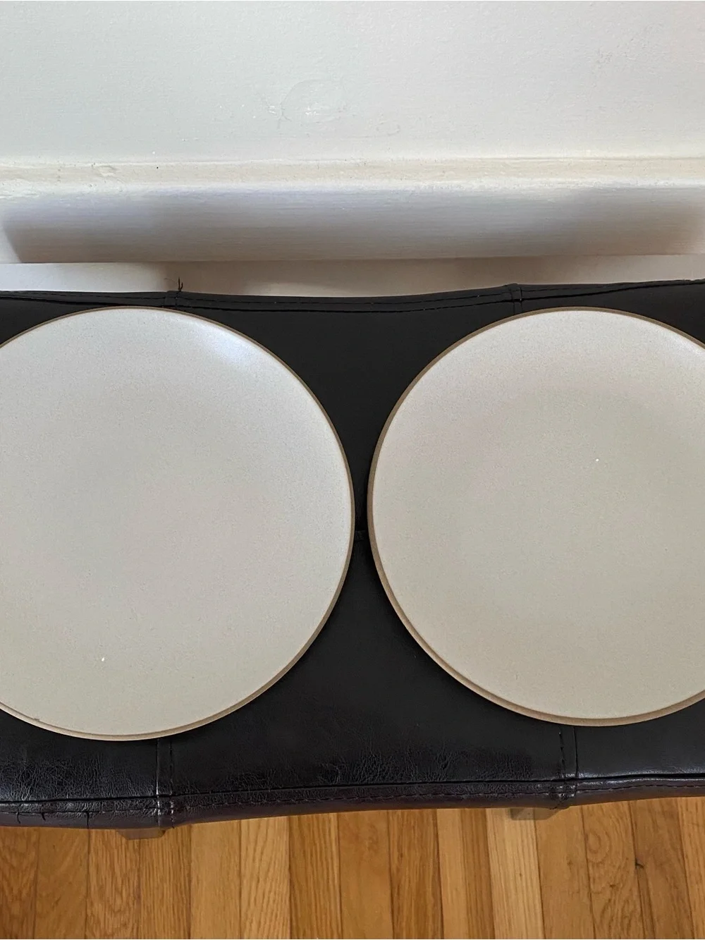 $92 Heath Ceramics Sand Color Coupe Salad Plate 8.25'' Diameter (set of 2)